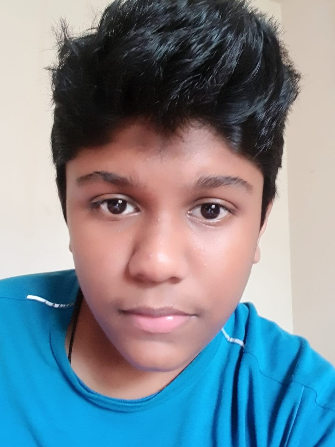 Santhosh before he started training