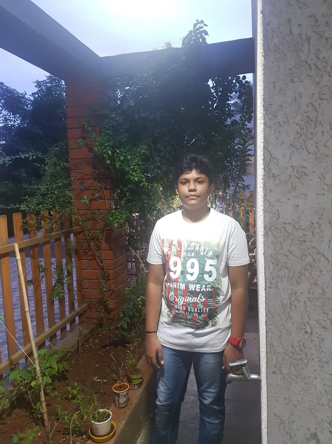 Santhosh in his early years