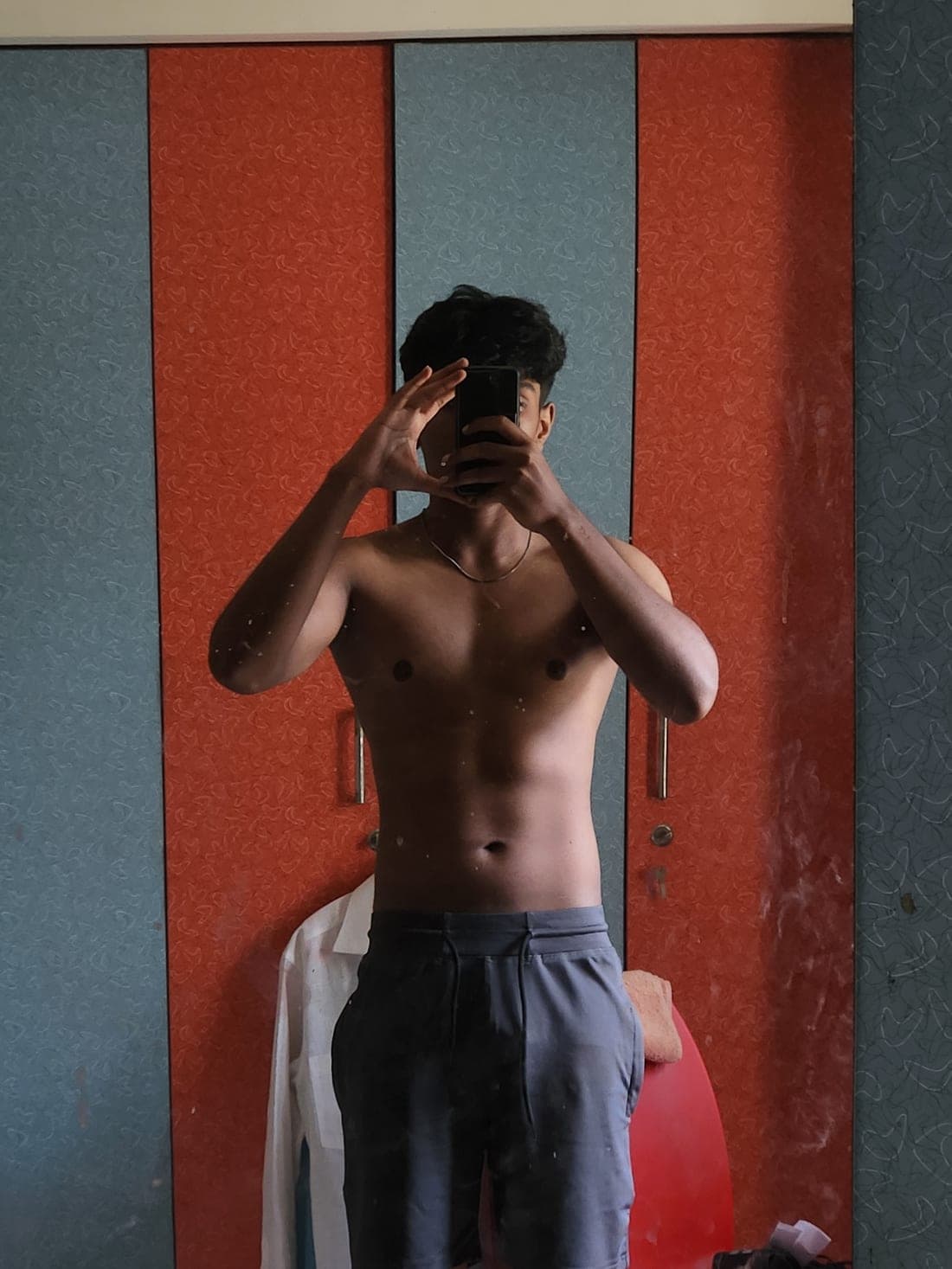Santhosh mid-transformation