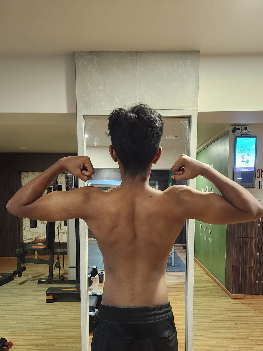 Santhosh after years of consistent training